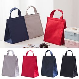 Simple style insulated lunch bag, insulated picnic aluminum foil waterproof lunch bag food preservation storage bag C0125