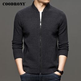 COODRONY Brand Cardigan Men Fashion Casual Streetwear Sweater Coat Men Top Quality Autumn Winter Thick Warm Wool Cardigans C1198 201123