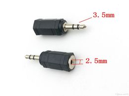 100pcs 3.5mm Male Plug to 2.5mm Female Jack Stereo Adapter connector