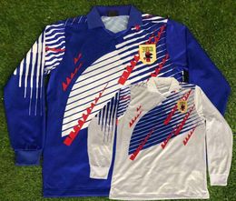 -1994 japão retro manga longa futebol jerseys nakata casa fora clássico vintage futebol esportes camisetas