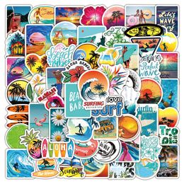 New 10/50/100PCS Summer Sticker Beach Travel Graffiti Surf Stickers DIY for Tablet Water Bottle Surfboard Laptop Luggage Bicycle Car
