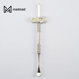 Stainless steel smoking dabbles dabbers 11 designs wax carving dab tool use for quartz banger, glass bongs, dab oil rigs