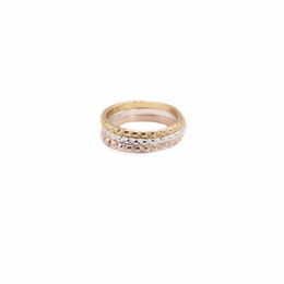 Classic Gear Ring Simple Rivets Surface Style Gold Silver Rose Three Color Optional Suitable for Men And Women