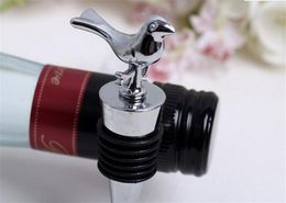 Chrome alloy Love Bird Wine Stopper Bridal Christmas party Wine Bottle Stopper wedding Favour Vinhos Stoppers XB