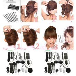 Hair Clips & Barrettes Women DIY Styling Accessories Kit Magic Hairpins Hoop Spiral Twist Braiding Tool Set