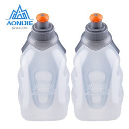 2pcs AONIJIE SD-06JP Water Bottle Kettle Flask Storage Container For Running Hydration Belt Backpack Waist Bag Marathon Trail 201221