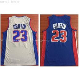 Stitched custom 18 - 19 New Season 23 griffin Jersey gray blue Embroidery women youth mens basketball jerseys XS-6XL NCAA