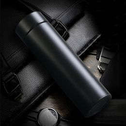 Milk LCD Temperature Thermos Display Stainless Smart Bottle Mug 304Stainless Tea Thermal Touch Steel Travel Fashion Water Screen LJ201221
