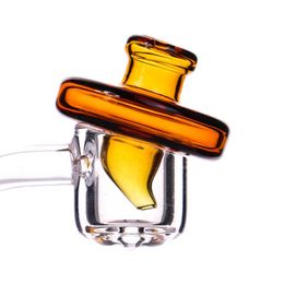 WHOLESALE Colorful Glass CARB CAP Dome for glass water bongs water pipes, dab oil rigs, 4MM Thermal Quartz banger