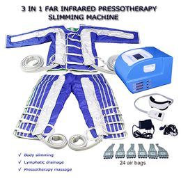 pressotherapy 3 in 1 slimming Muscles Massage relieve fatigue air pressure lymph drainage infrared detox sauna body slimming beauty machine