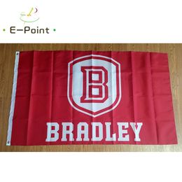 NCAA Bradley Braves Team polyester Flag 3ft*5ft (150cm*90cm) Flag Banner decoration flying home & garden outdoor gifts