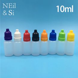 10ml Empty Water Drop Bottle Medicinal Cosmetic Liquid Essential Oil Dropping Plastic Containers 200pcs Free Shipping