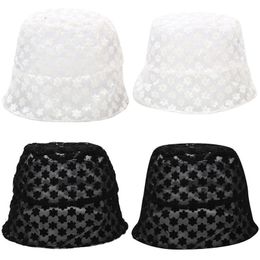 Korean Fashion women's Summer Lace Shade Bucket Hat Lightweight Fisherman Hat