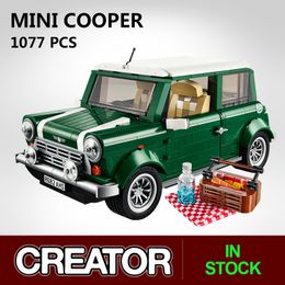 Technic Series Mini Cooper Creator Expert Car Building Blocks Compatible 10242 Bricks Classic Car Model for Kids Gift G220609