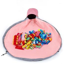 Storage Bags Children's Toys Quick Cleaning Bag Outdoor Baby Toy Cushion Drawstring Pocket Bucket Organiser