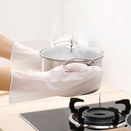 Rubber Dishwashing Gloves With Brush Waterproof For Washing Cleaning Glove Durable Clean tool Kitchen Accessories T2I53322