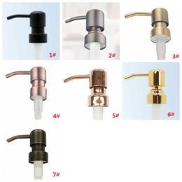 28/400 wholesale Soap Dispenser Black Bronze Rust Proof 304 Stainless Steel Liquid Pump for Kitchen Bathroom Jar not include