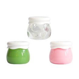 50pc 10g acrylic facial cream box 10ml Small Empty Cosmetic Refillable Bottles Eyeshadow Makeup Face Cream Jar