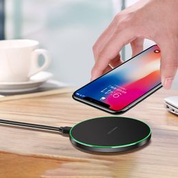 Wireless Chargers 10W Quick Qi Charging For iPhone XS MAX XR X 8 Plus Samsung Galaxy S10 S10+ S10e Pad
