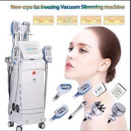 360 Cryo Fat Freeze Cryolipolysis Slimming Machine Ultrasonic Cavitation RF Face Lift Weight Loss With 5 cryo Handles cellulite removal beauty Equipment