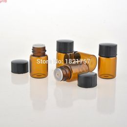 2ML Amber Mini Glass Bottle, 2CC Brown Sample Vial Small Essential Oil Bottle Factory Price Free Shippinggoods