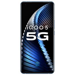 Original Vivo iQOO 5 5G Mobile Phone 8GB RAM 128GB ROM Snapdragon 865 Octa Core Android 6.56" 50MP AR Fingerprint ID Face Wake Cell Phone