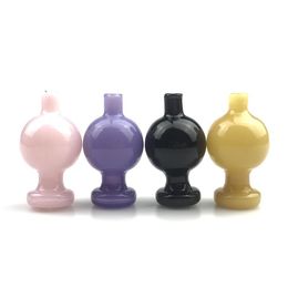 New 25mm Colourful Glass Bubble Carb Cap with Thick Pyrex Glass Tops Ball Caps for Domeless Quartz Smoking Water