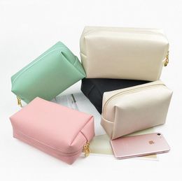 Cosmetic Bag for Women Girls PU Leather Travel Portable Pouch Purse Organiser Storage Toiletry Bags