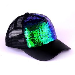 Ball Caps Glitter Ponytail Ball Cap Messy Buns Trucker Ponycaps Plain Baseball Visor Cap Glitter Ponytail Hats