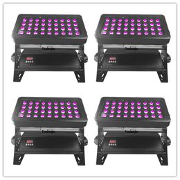 4 pieces nightclub wall decoration waterproof dmx led city color 36x18w rgbwa uv 6in1 outdoor led lights wall washer