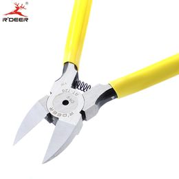 Plastic Cutting Pliers 6"/150mm Outlet Forceps Chrome Vanadium Steel Durable Multifunctional Cable Cutter Repair Hand Tools Y200321