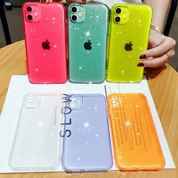 Bling Glitter Case For iPhone 11 Pro Max 7 8 XR X XS Clear Soft Phone Case Cover