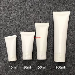 15ml 30ml 50ml 100ml Empty Cosmetic Squeeze Bottle with Flip Cap Plastic Soft Tube Refillable Cream Lotion Toothpaste Containerfree shipping