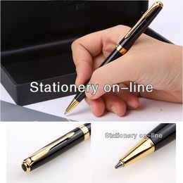 Free Shipping Black Gold Ballpoint Pen School Office Suppliers Top Quality Signature Pens Novelty Stationery Gift