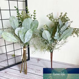 NEW Series of Artificial Flowers+leaves Bundle Faux Foliage Eucalyptus Home Wedding Decoration Fake Plants Greens