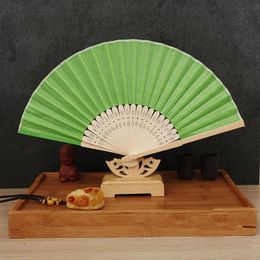 Fans Chinese Imitating Silk Hand Fans Blank Wedding Fan For Bride Weddings Guest Gifts