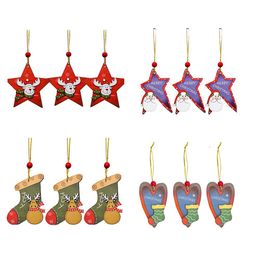 3pcs/set Christmas Tree Ornaments Hanging Xmas Tree Home Party Decor Pendants High Quality Pendant Decoration