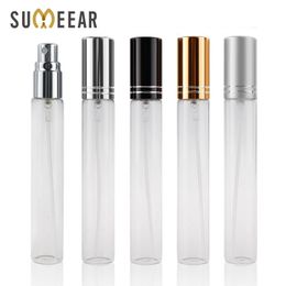 100PCS/Lot 15ML Empty Cosmetic Containers Portable Refillable Perfume Bottle Glass Spray Sample Bottles Atomizer
