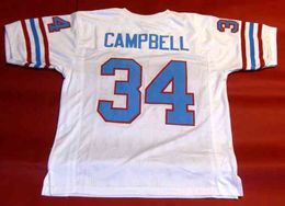 Custom Football Jersey Men Youth Women Vintage EARL CAMPBELL CUSTOM W Rare High School Size S-6XL or any name and number jerseys