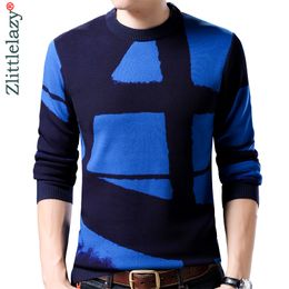 New Line Pull Mens Sweaters Casual Thick Male Pullover Sweater Slim Fit Men Blusa Masculina Clothes Jersey Sweter Man 61189 201120