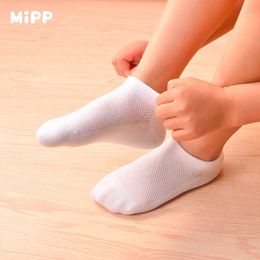 5 Pairs/lot Baby Socks Summer spring and autumn Mesh sports Cotton Kids Girls Boys Children Socks For 1-16 Year LJ200828