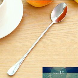 1PC Long Handled Stainless Steel Coffee Spoon Ice Cream Dessert Flatware Tableware Kitchen Accessories Home Supplies