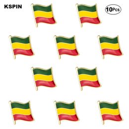Ethiopia Flag Brooches Lapel Pin Flag badge Brooch Pins Badges