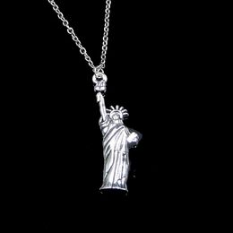 -Mode 49 * 14mm Statue der Freiheit New York Anhänger Halskette Link Kette Für Weibliche Choker Halskette Kreative Schmuck Party Geschenk
