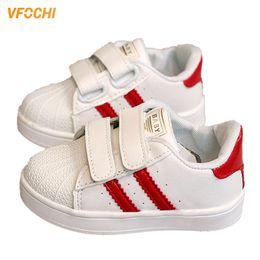 VFOCHI New for Kids Fashion Striped Soft Girl Casual Cute Children Non-slip Flat Unisex Boys Girls Shoes LJ201027