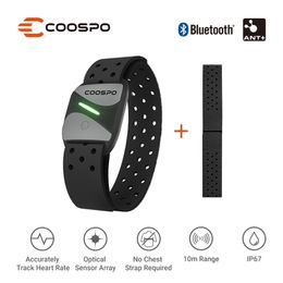 CooSpo HW807 HRV Heart Rate Monitor Armband Optical Outdoor Fitness Sensor Bluetooth 4.0 ANT+ IP67 Running Cycling for Wahoo 220208