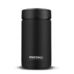 ONEISALL Stainless Steel Vacuum Flasks 400ml Insulated Thermose Bottle Coffee Mug Thermos Mug Tea Cup Thermal Coffee Mugs 201109