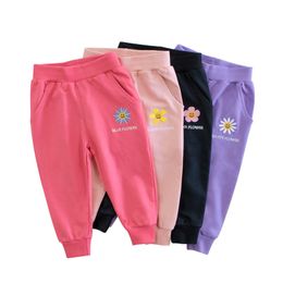 Spring Autumn fashion casual girl long pants kids girl Cotton sport Leggings Children Clothing Trouser Pants LJ201019