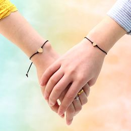 Heart Pinky Promise Bracelets Friendship Lover Women Girl Adjustable Distance Couple Bracelet Fashion Jewellery