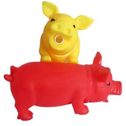 Pig Grunt Squeak Dog Toys Cat Chewing Toy Cute Rubber Pet Dog Puppy Playing Pig Toy Squeaker Squeaky With Sound Large Size2908